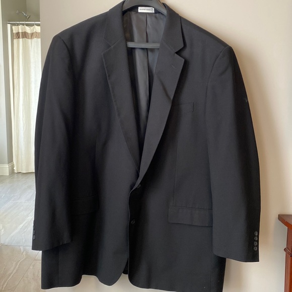Geoffrey Beene 2 Piece Suit Black Size 56L - Picture 1 of 12